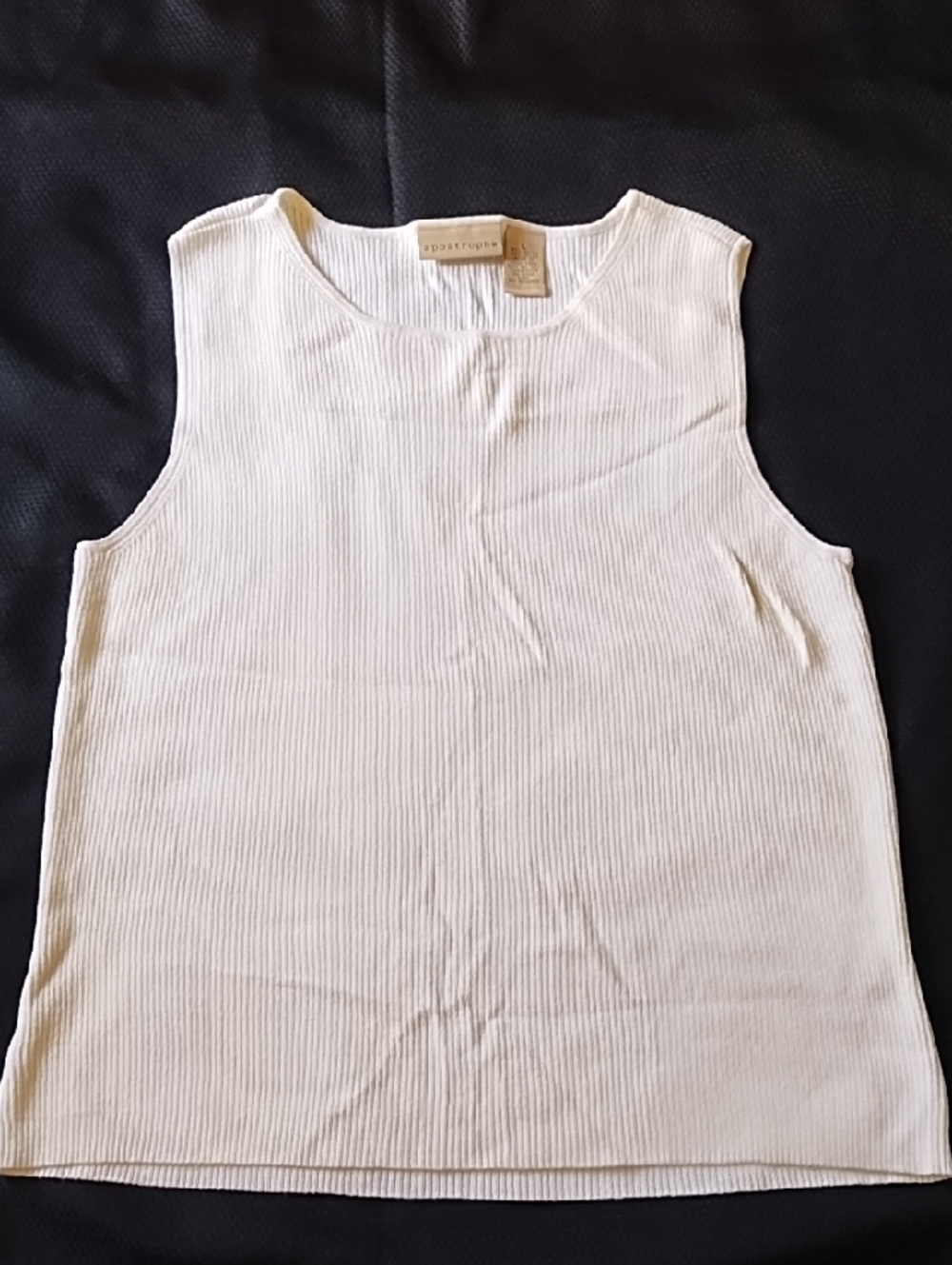 Apostrophe Sleeveless Ribbed Sweater